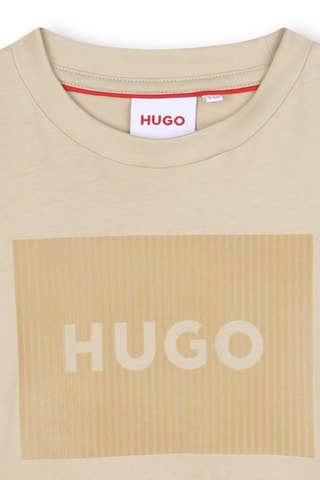 Biologisch Katoenen T-shirt - Beige - Hugo