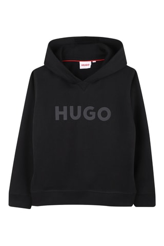Sweater met capuchon - Zwart - Hugo