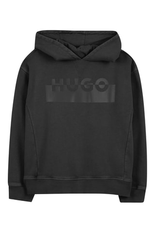 Sweater met capuchon - Zwart - Hugo