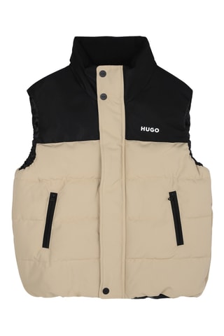 Bodywarmer - Beige en Zwart - Hugo