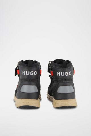 Hoge Splitnubuck Sneakers - Zwart - Hugo