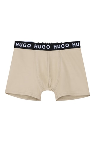2 Boxers - Zwart en Beige - Hugo