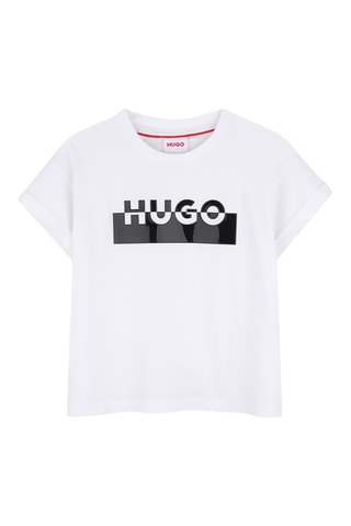 Biologisch Katoenen T-shirt - Wit - Hugo
