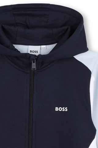Sweater met capuchon - Hemelsblauw - Boss