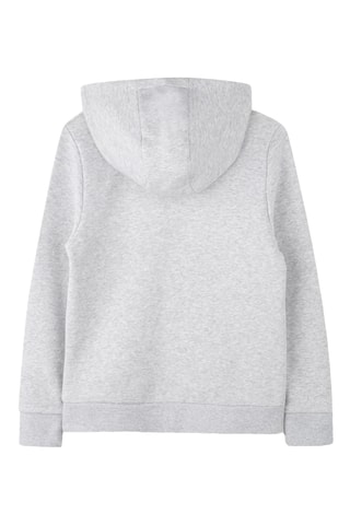 Sweater met capuchon - Gemêleerd Grijs - Boss