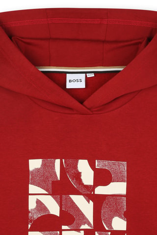 Sweater met capuchon - Rood - Boss