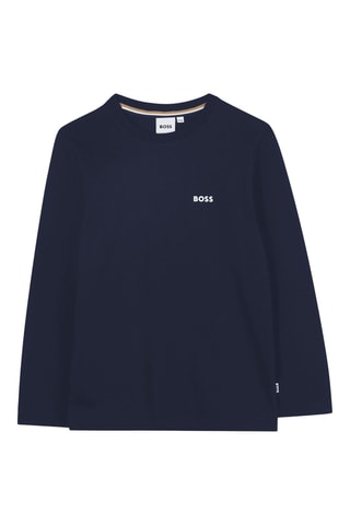T-shirt - Marineblauw - Boss