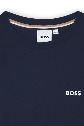 T-shirt - Marineblauw - Boss
