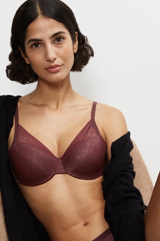 Reggiseno preformato Triumph Signature Sheer - Marrone