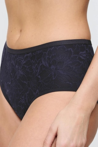 Culotte taille haute Amourette Charm - Bleu marine
