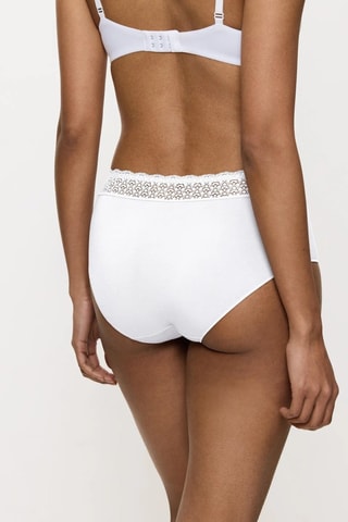 3 slip a vita alta Modal - Bianco