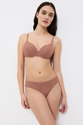 Tanga Amourette Charm - Marron rosé
