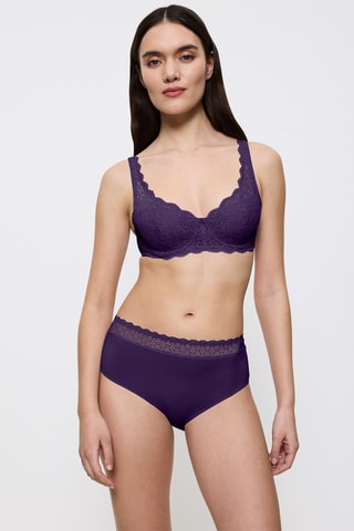 Slip vita alta Midi Feel of Modal - Viola scuro