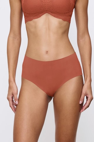 Slip vita alta Maxi Pretty Micro - Rosso mattone