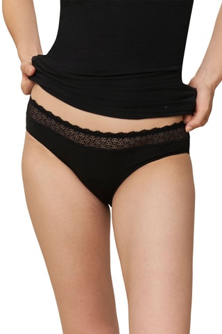 3 slip Feel of Modal - Nero