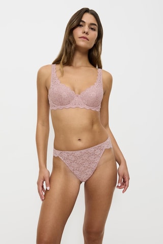 Culotte taille haute Amourette - Mauve