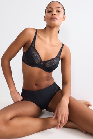 Soutien-gorge Amourette Graphic - Noir