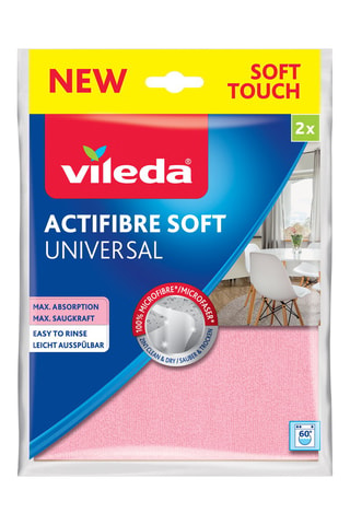 5 x 2 panni microfibra actifibre universali 2 in 1 - Rosa
