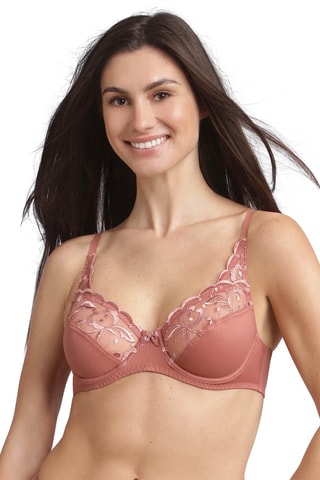 Soutien-gorge Essential Elégance Broderie - Rose
