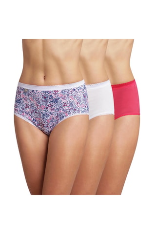 3 culottes Midi Cotton Stretch - Bleu, rose et fleuri