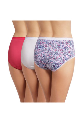 3 culottes Midi Cotton Stretch - Bleu, rose et fleuri