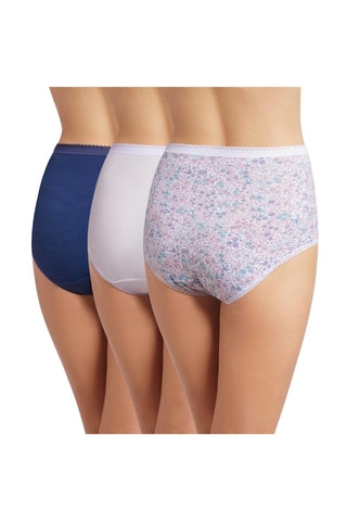 3 culottes Maxi Cotton Stretch - Bleu, blanc et fleuri
