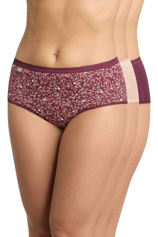 3 culottes Cotton - Bordeaux