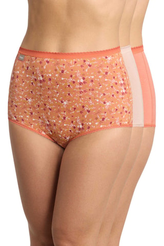 3 culottes taille haute Cotton - Orange