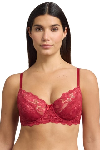 Soutien-gorge push-up Essentiel Elegance Lace - Rouge