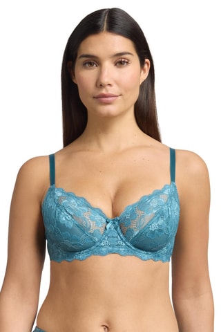 Soutien-gorge push-up Essentiel Elegance Lace - Turquoise