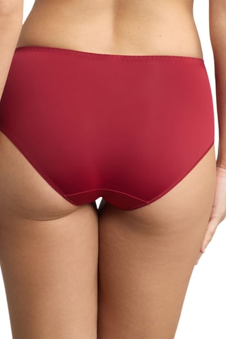 Culotte taille haute Essentiel Elegance Embroidery - Rouge