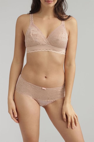Soutien-gorge Coeur Croisé Féminin - Beige