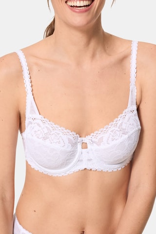 Soutien-gorge ampliforme Flower Elégance - Blanc