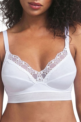 Soutien-gorge ampliforme Feel Good Support coton -  Blanc