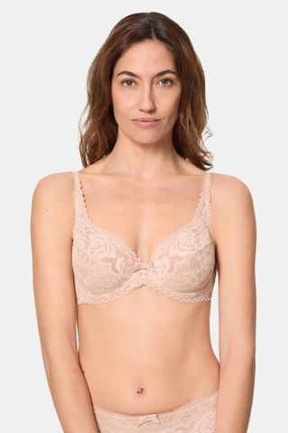 Soutien-gorge en dentelle Flower Elegance - Nude