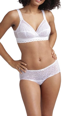 Culotte Cœur Croisé Féminin - Blanc