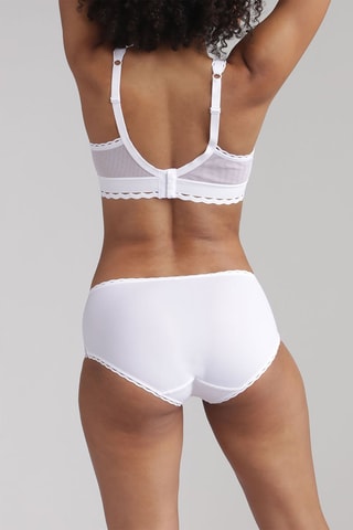 Culotte Cœur Croisé Féminin - Blanc