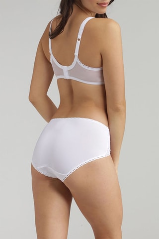 Soutien-gorge en coton biologique Coeur Croisé Féminin - Blanc