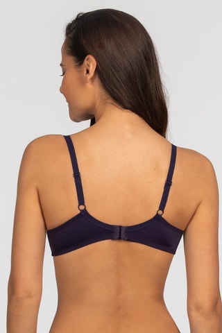 Soutien-gorge Essential Elégance Broderie - Bleu marine