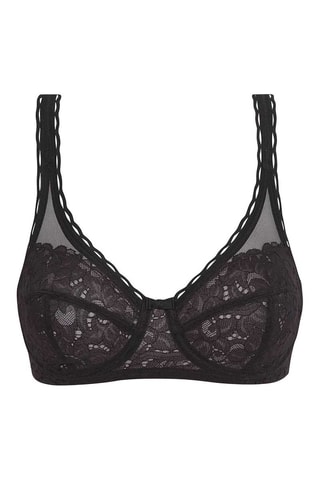 Soutien-gorge Coeur Croisé Feminin - Noir