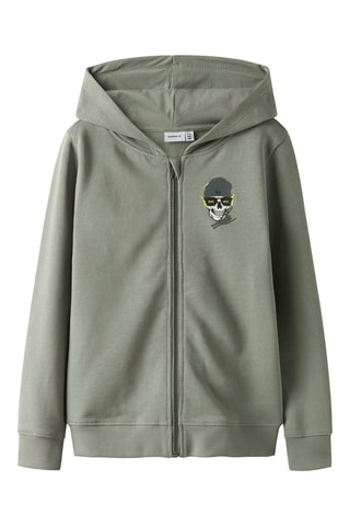Sweat en coton biologique - Kaki - Name It