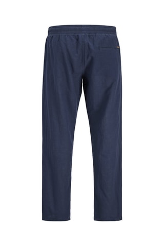 Jogging en coton biologique et lin - Bleu marine - Jack&Jones Junior