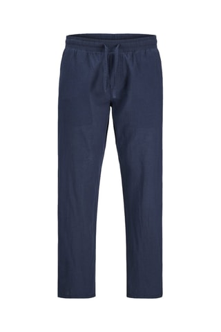 Jogging en coton biologique et lin - Bleu marine - Jack&Jones Junior