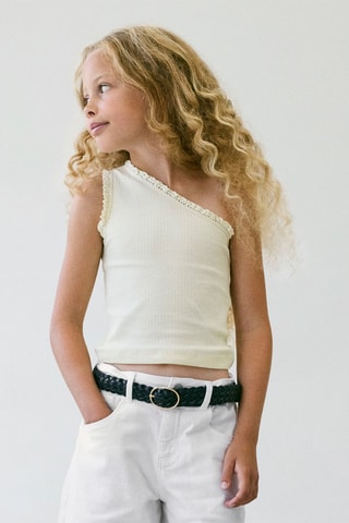 Top asymétrique en coton biologique  -  Jaune - Name It