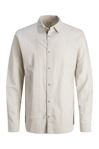 Chemise en lin - Ecru - Jack&Jones Junior