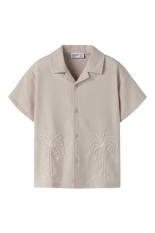 Chemise regular  -  Gris clair - Name It
