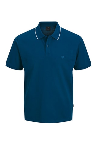 Polo regular en coton biologique  -  Bleu marine - Jack&Jones