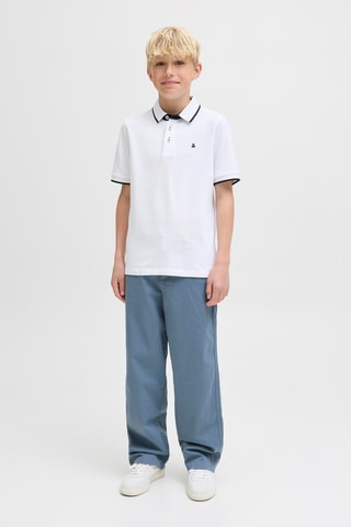Polo regular en coton biologique  -  Blanc - Jack&Jones