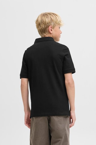 Polo regular en coton biologique  -  Noir - Jack&Jones