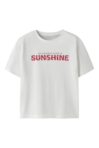 T-shirt regular en coton biologique  -  Blanc - Name It